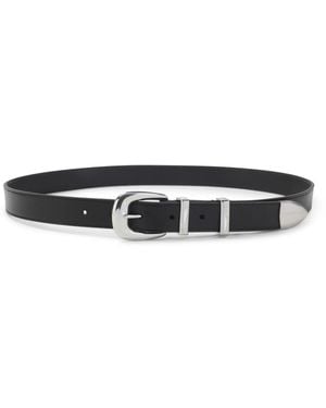 Celine Buckle Solid Belt - Black