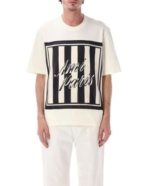 Ami Paris Crew Neck T-Shirt - White