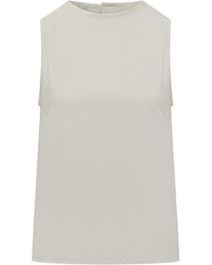 Etro Sleeveless Jacquard Top - White