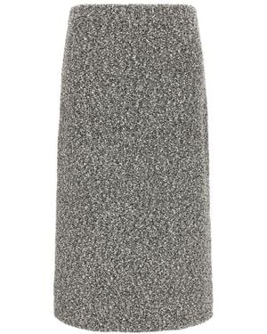Tory Burch Tweed Skirt - Grey