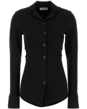 Jil Sander Slim Solid Shirt - Black