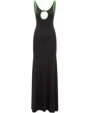 Ambush Round Neck Maxi Dress - Black