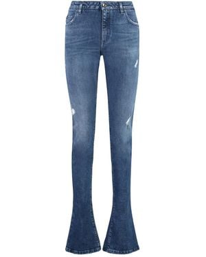 Dolce & Gabbana Flared Mid Rise Jeans - Blue
