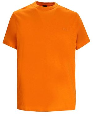 BOSS Round Neck Logo T-Shirt - Orange