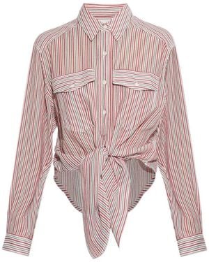 Isabel Marant Oversized Stripes Shirt - Pink