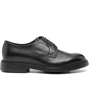 Doucal's Leather Lace Up Shoes - Black