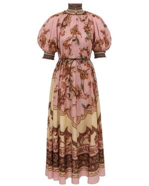 Zimmermann Floral Maxi Dress - Pink