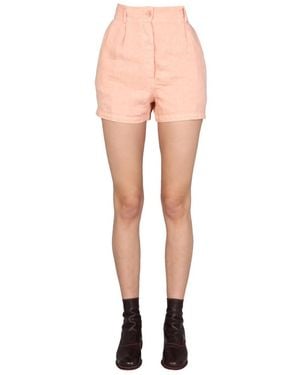 Aspesi Wide Leg Shorts - Brown