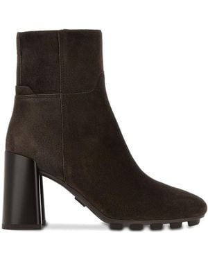 Hogan Zipper Boots - Black