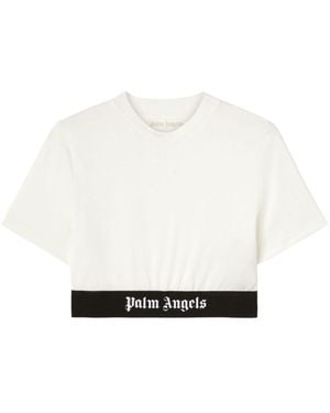 Palm Angels T-Shirt With Logo - White
