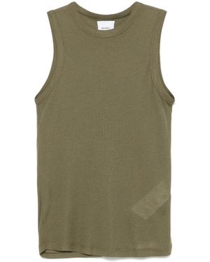 Halfboy Ribbed Knit Top - Green