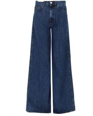 PT Torino Denim Flared High Rise Jeans - Blue
