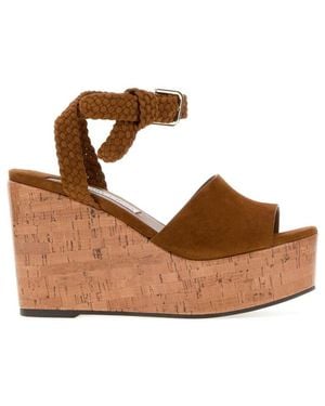 Jimmy Choo Suede Jori Wedges - Brown