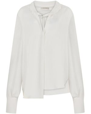 The Mannei Relaxed Solid Shirt - White