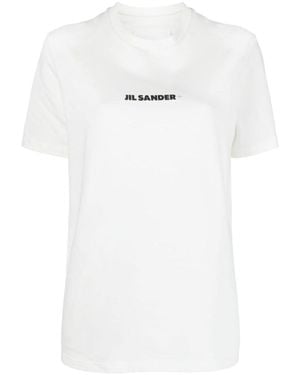 Jil Sander Cotton Crew Neck T-Shirt - White