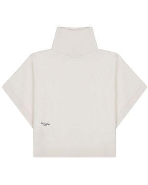 Dior Knitted Turtle Neck Jumper - White