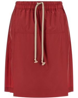 Rick Owens Moncler + 'Kiltshorts' Bermuda Shorts - Red