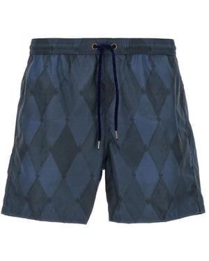 Ballantyne Regular Swim Shorts - Blue