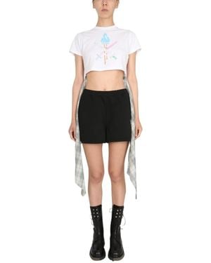 Opening Ceremony Graphic Crew Neck T-Shirt - Black
