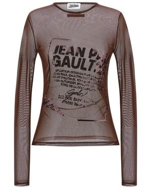 Jean Paul Gaultier The Embroidered Top - Brown