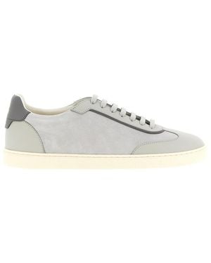 Brunello Cucinelli Lace Up Sneakers - White