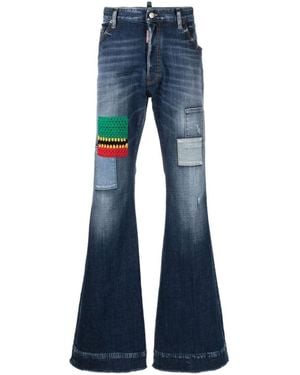 DSquared² Mid Rise Flared Jeans - Blue