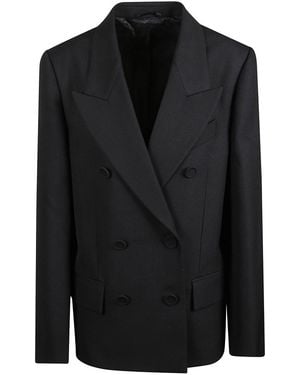 Acne Studios Solid Peaked Lapel Blazer - Black