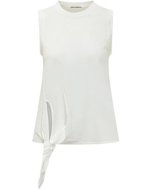 JW Anderson Solid Crew Neck Top - White