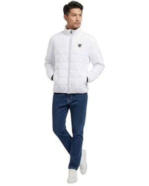 EA7 Quilted Logo Jacket - Blue