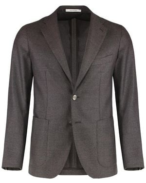 Tagliatore Notched Lapel Blazer - Black
