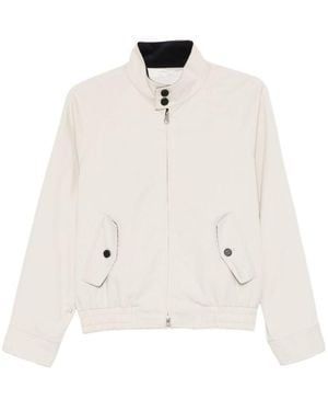 DUNST Mandarin Collar Jacket - White
