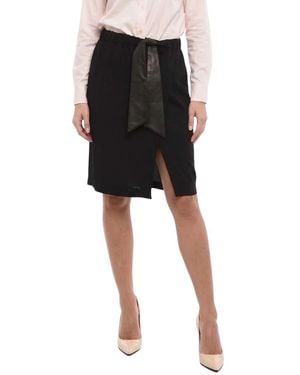 DSquared² Solid Knee Length Skirt - Black