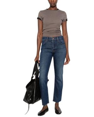 Mother Mid Rise Jeans - Blue
