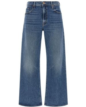 Mother Relaxed Mid Rise Jeans - Blue