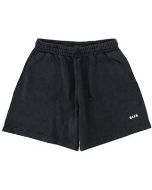 MSGM Logo Shorts - Black