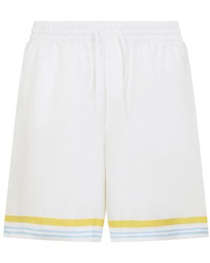 CASABLANCA Regular Stripes Shorts - White