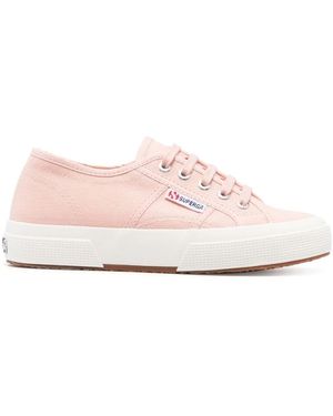 Superga Canvas Lace-Up Sneakers - Pink