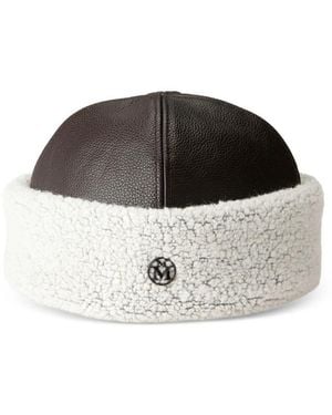 Maison Michel Logo Winter Hat - Black
