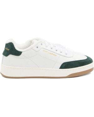 Saint Laurent Lace Up Sneakers - White