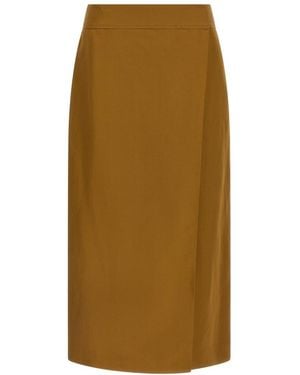 Alberto Biani Wrap Skirt - Natural