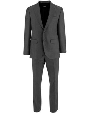 BOSS Single Breasted Suit - Gray