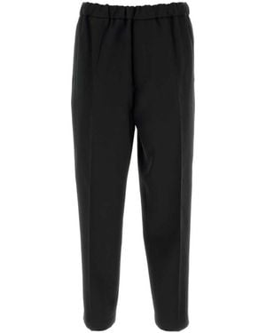 Jil Sander Relaxed-Fit Wool Pants - Black