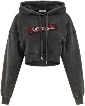 Off-White c/o Virgil Abloh Check Flan Bookish Hoodie - Black