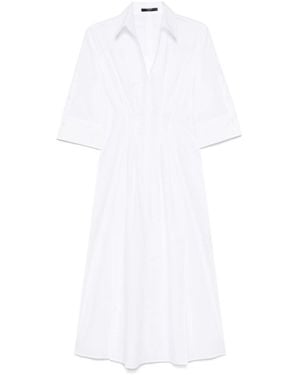 Seventy Poplin Midi Dress - White