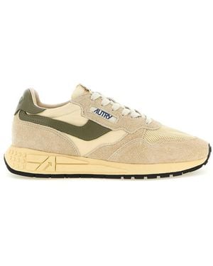 Autry Color Block Sneakers - Natural
