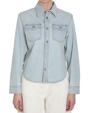 Bottega Veneta Regular Solid Shirt - Blue