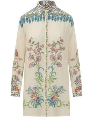 Etro Oversized Printed Shirt - White