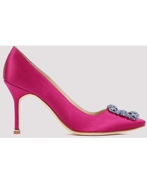 Manolo Blahnik Slip On Pumps - Pink