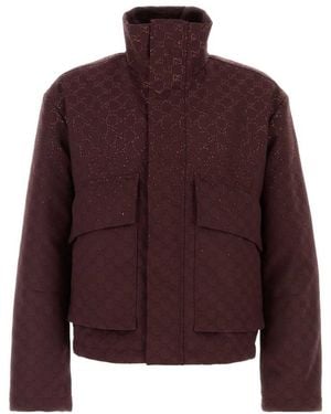 Gucci Mock Collar Jacket - Purple