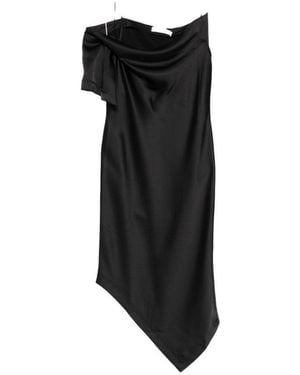 IRO One Shoulder Maxi Dress - Black